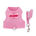 thumbnail image 2 of Visland 1 Set Pet Leash Comfortable Adjustable Small Pet Harness And Leash with Bow Decoration for Rabbit Cat Ferrets, 2 of 8