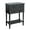Gun Metal, variant on Entryway Table with Storage, Rustic Small Console Table w/ 3 Drawers & Open Bottom Shelf, Skinny Wood Console Table, Narrow Sofa Side Table for Living Room, Foyer, Entry Table, Black