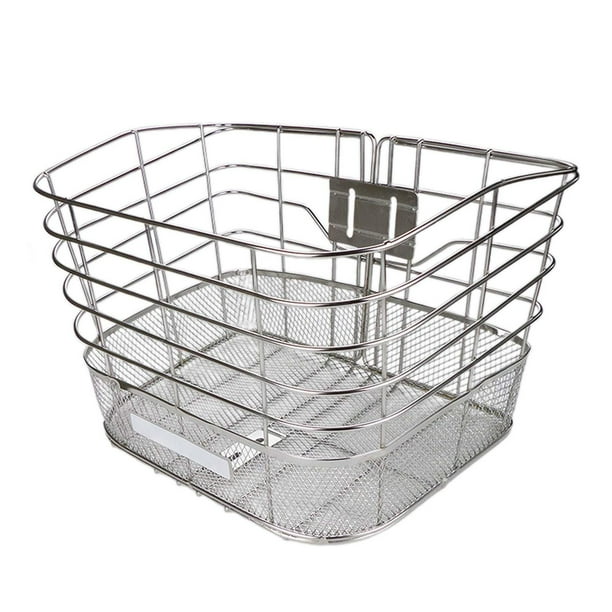 Cesta Delantera para Bicicleta, Portaequipajes para Bicicletas, Contenedor Ligero para Artículos Diversos, Cesta Delantera para Bicicleta, Cesta de Al