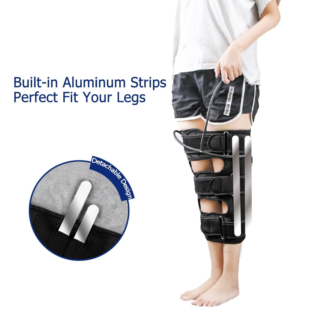 O/X Leg Posture Correction Belt, Bowed Legs Knee Valgum Straightening Posture Corrector with Air Pump Pressure, Adjustable Size for Adult Children