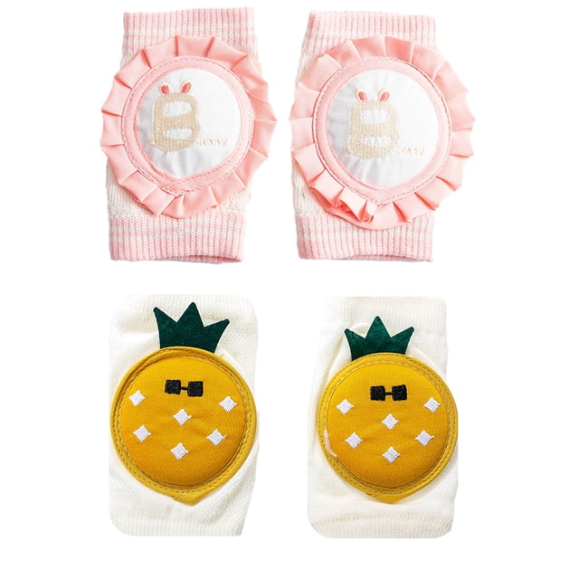 2 pares de rodilleras para gatear, rodilleras antideslizantes para gatear para bebés neutrales, funda protectora de seguridad para rodilleras para niños pequeños