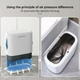 thumbnail image 2 of Bathroom Trash Cans,Adsorption Garbage Can with Press Type Lid,10L Dogproof Slim Plastic Narrow Trash Bin,3 Gallon Garbage Bin for Home,Office and Narrow Place, 2 of 6