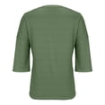 thumbnail image 6 of Cropped Knit Cardigan - 2025 Summer Lightweight Button Front Cover-Up, Ribbed Oversized Shrug | Baberdicy | Womens Half Sleeve Cardigan Shirt Cropped Button down Tops Oversized (Green | M), 6 of 7