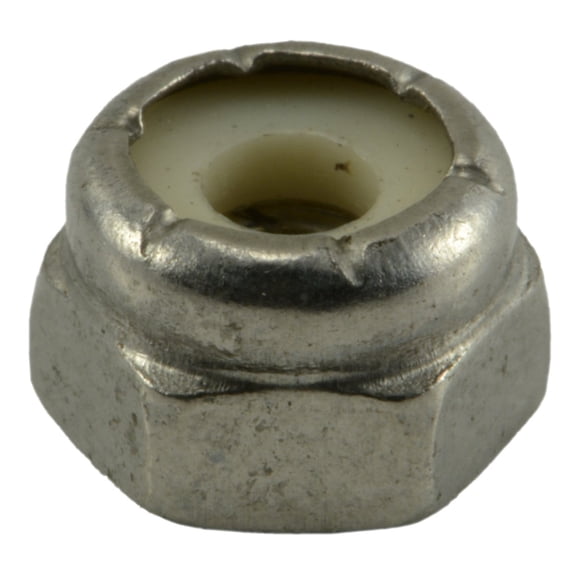 #8-32 18-8 Stainless Steel Coarse Thread Nylon Insert Lock Nuts LNSS-128