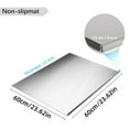 thumbnail image 2 of Gomok 23.62" Large Square Cutting Board with Lip, Heavy Duty & Non-Slip Stainless Steel Chopping Board for Kneading Rolling Dough, Cutting Meat, Vegetables, Fruits, 2 of 9