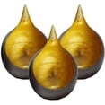 thumbnail image 2 of Tea Lights Votive Candle Holders Set of 18 Handcrafted Metal Home Decor for Console Table Centerpiece Patio Dining Living Room Bedroom Office Farmhouse Events Wedding Decorations - Gold Leaf Color, 2 of 6