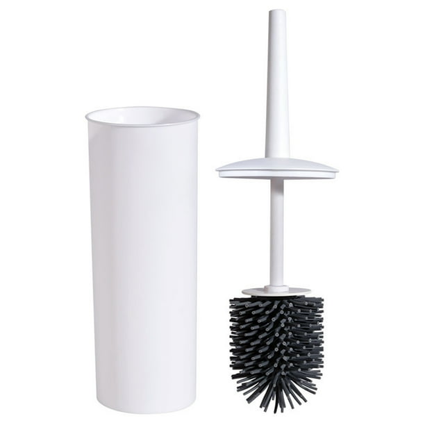 OAVQHLG3B Toilet Brush and Holder, 2 Pack Toilet Brush with Plastic Long Handle, Toilet Bowl