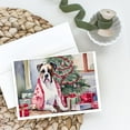 thumbnail image 2 of White Boxer Christmas Greeting Cards and Envelopes Pack of 8 7 in x 5 in, 2 of 3