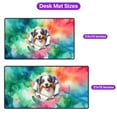 thumbnail image 5 of Funny Watercolor Adorable Australian Shepherd Peeking Through Torn Paper Effect Desk Mat Full Keyboard Mouse Pad Aussie Dog Lover Gifts Large Mousepad - 00026, 5 of 5