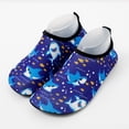 thumbnail image 4 of YOUYEDIAN Kids Boys Girls Swim Water Shoes, Toddler Kids Non-Slip Beach Shoes,Barefoot Sports Shoes Aqua Socks for Beach Outdoor Sports (Navy, 2 Big Kid), 4 of 5