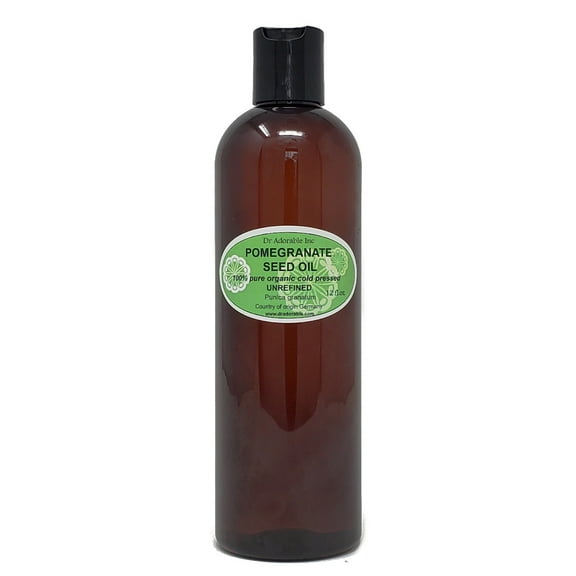 Dr Adorable - 12 oz - Pomegranate Unrefined Oil - Extra Virgin 100% Pure Organic Cold Pressed Natural