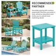 thumbnail image 6 of FUNDAZE HDPE 2-Layer End Table for Living Room, Outdoor Side Table, Patio Small End Table, Turquoise, 6 of 12