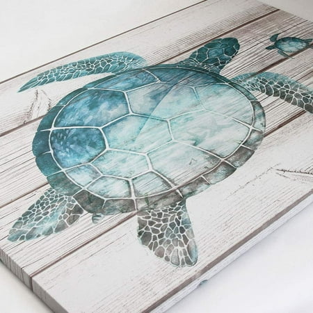 Turtle Wall Art Nautical Bathroom Accessories Teal Sea Turtles Pictures Duck Egg Blue Canvas Prints Shabby Chic Green Beach Rustic Ornaments Turquoise Ocean Funny Toilet Artwork 60x40cm Canada - Turtle Wall Art For Bathroom