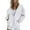 White #080, variant on Mohiass Button Up Y2K Hoodies for Women Casual Oversized Hooded Sweatshirt Long Sleeve Trendy Athletic Jackets with Pockets Light Gray S