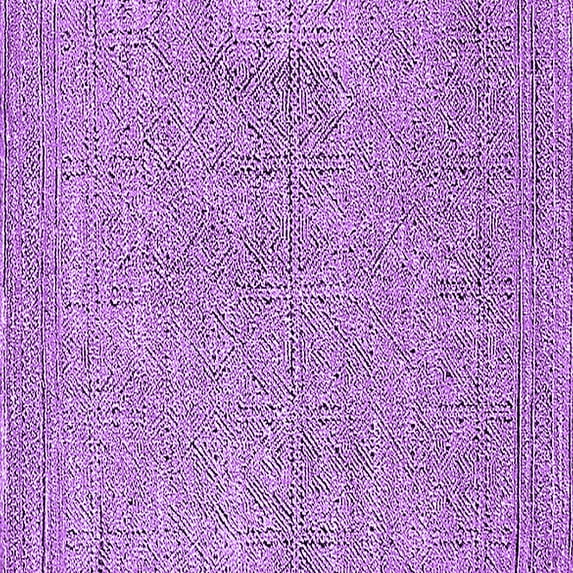 Ahgly Company Indoor Square Solid Purple Modern Area Rugs, 3' Square