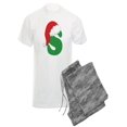 thumbnail image 1 of CafePress - Christmas Letter S Alphabet - Men's Light Pajamas, 1 of 1