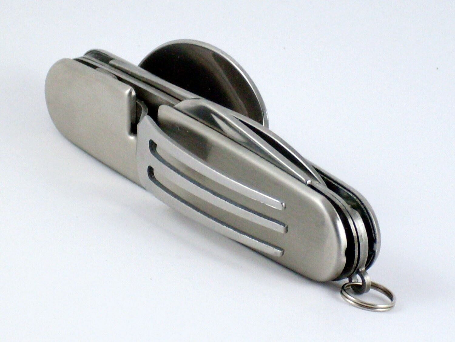 Folding Cutlery Eating Utensil Set Fork Knife Spoon Camping Mess Kit