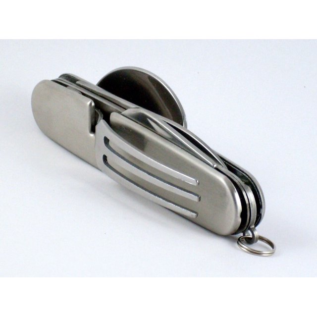 Folding Cutlery Eating Utensil Set Fork Knife Spoon Camping Mess Kit