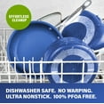 Granite Stone Blue 20 Piece Pots and Pans Set, Nonstick Cookware & Bakeware Set