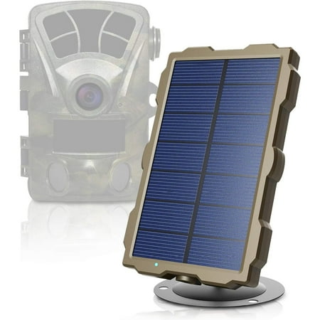 Bilot Solar Panel for Trail Cameras Solar Battery with 6V 1700mAh Rechargeable Battery / Waterproof IP66 Outdoor Wireless Power Supply for Hunting & Security Cameras
