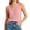 Pink, variant on Womens Tank Tops, V Neck Henley Sleeveless with Pocket Slub Knit Casual Blouse for Women