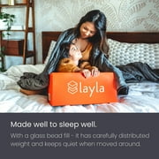 Layla Weighted Blanket with Fleecy Top Layer | 300 Thread-Count | Warm Breathable Fleece Top Layer | Even Weight Distribution | 100% Cotton Bottom Layer | (15 lbs)