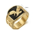 thumbnail image 4 of Men's Stainless Steel Jewelry Ring Size 7-13, Gold, 4 of 4