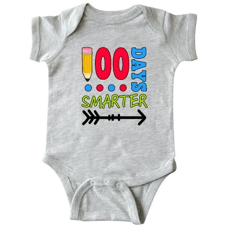 

Inktastic 100 Days Smarter with Arrow Gift Baby Boy Bodysuit
