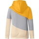 thumbnail image 4 of Sudaderas con capucha para mujer, suéter con cuello vuelto, informal, de manga larga, color block, sudaderas con capucha, suéteres, tops de otoño Adepaton WRMH-1664-77, 4 of 5