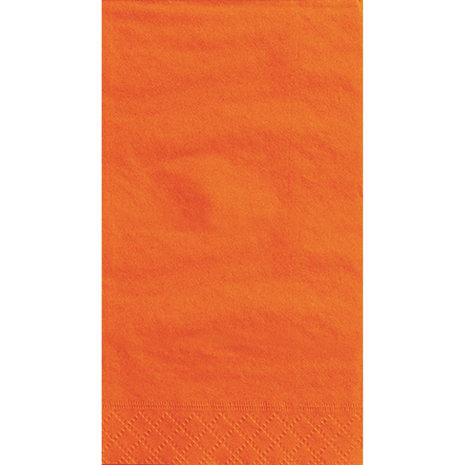 20ct Unique Orange Guest Napkins 7.75 x 4.5