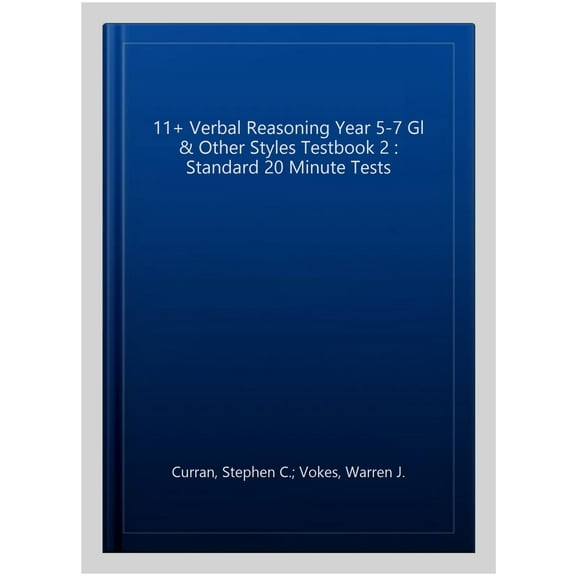 11  Verbal Reasoning Year 5-7 Gl & Other Styles Testbook 2