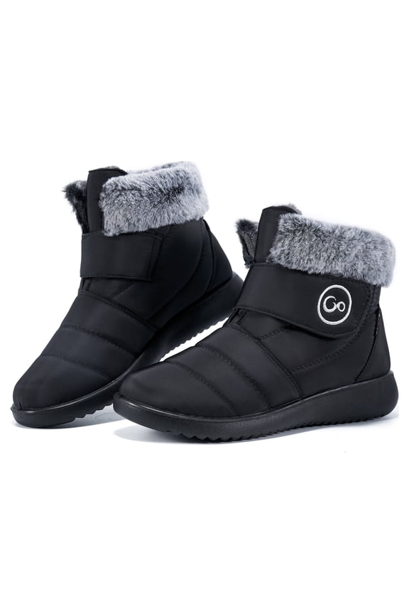 Women Snow Boots Winter Shoes Slip On Boots for Women Waterproof Booties Comfortable Outdoor Anti Slip Shoes