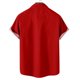 thumbnail image 5 of Hombres Casual Botones Playa Sin posicionamiento Estampado Turndown Camisa de manga corta Blusa Pompotops oipoqjl46205, 5 of 7