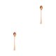 thumbnail image 2 of Ounissouiy Cucharas de mango largo de acero inoxidable, bonita cucharadita de café, mezcla para beber, postre, cuchara para helado, accesorios de Type6 NO6, 2 of 6