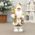 thumbnail image 2 of Darzheoy 12" Santa Claus Decorations, Standing Christmas Santa Claus Figurine Figure Decor Christmas Decoration Indoor, Birthday Gifts, 2 of 6