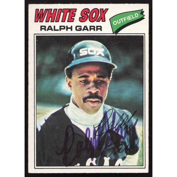Collectible Ralph Garr Autographed 1977 O-Pee-Chee Card #77 Chicago White Sox SKU #258645