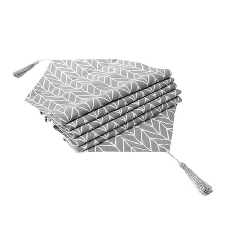 

Jocestyle Linen Cotton Table Runner Tablecloth Party Long Table Cover Nordic Style(I)