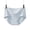 Blue, variant on Women Ribbed Fabric Cotton Briefs, Soft Breathable Daily Panties M-XL