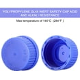 thumbnail image 4 of Bouteilles Rondes en Verre pour Rangement de Médias Borosilicate 100 ml GL45 Bleu Bouchon à Vis Réactif Liquide de Labo 4 Pcs, 4 of 7