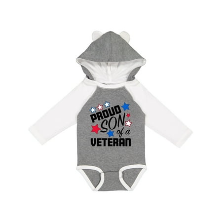 

Inktastic Proud Son of a Veteran- Veterans Day Gift Baby Boy Long Sleeve Bodysuit