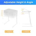 thumbnail image 3 of Mesa Allpop Max - Bandeja de TV plegable y ajustable (56 x 44 x 74 cm), color blanco, 3 of 9