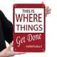 thumbnail image 5 of Letrero Hojalata Metal Get Done Pintura Hierro Rectangular Pared para El Y Bar 20x30cm, 5 of 9