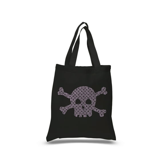 Small Word Art Tote Bag - XOXO Skull