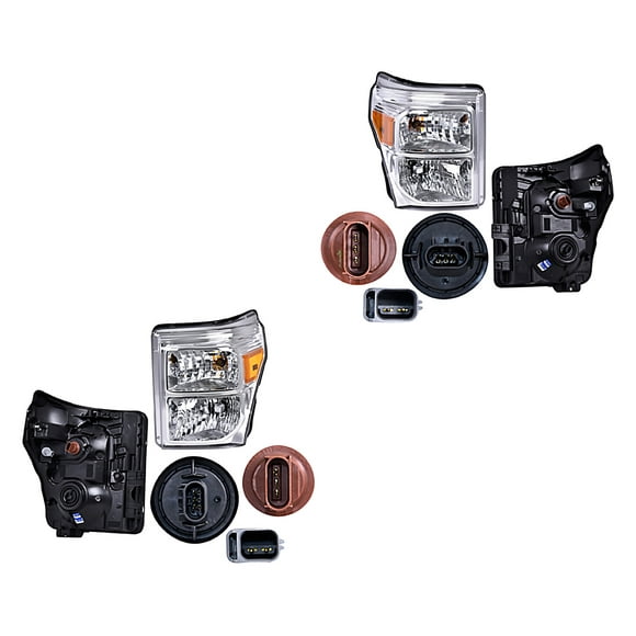 Par de Faros DEPO F-350 Super Duty 2011 A 2016
