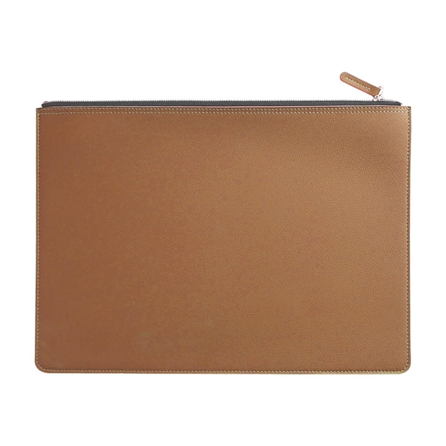 Document Bag Leather High-end Feel For Men And Women Official Briefcase Storage Bag High-end Waterproof Policy Folder