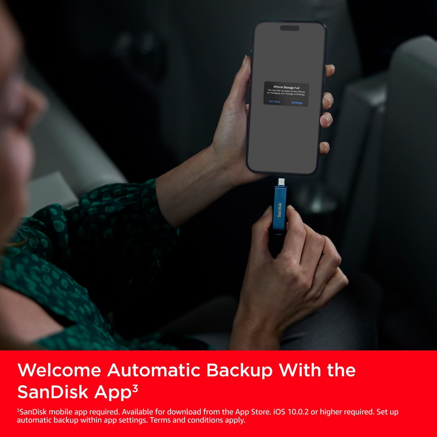 SanDisk Phone Drive pour Lightning - Metallic Sky - 64 Go