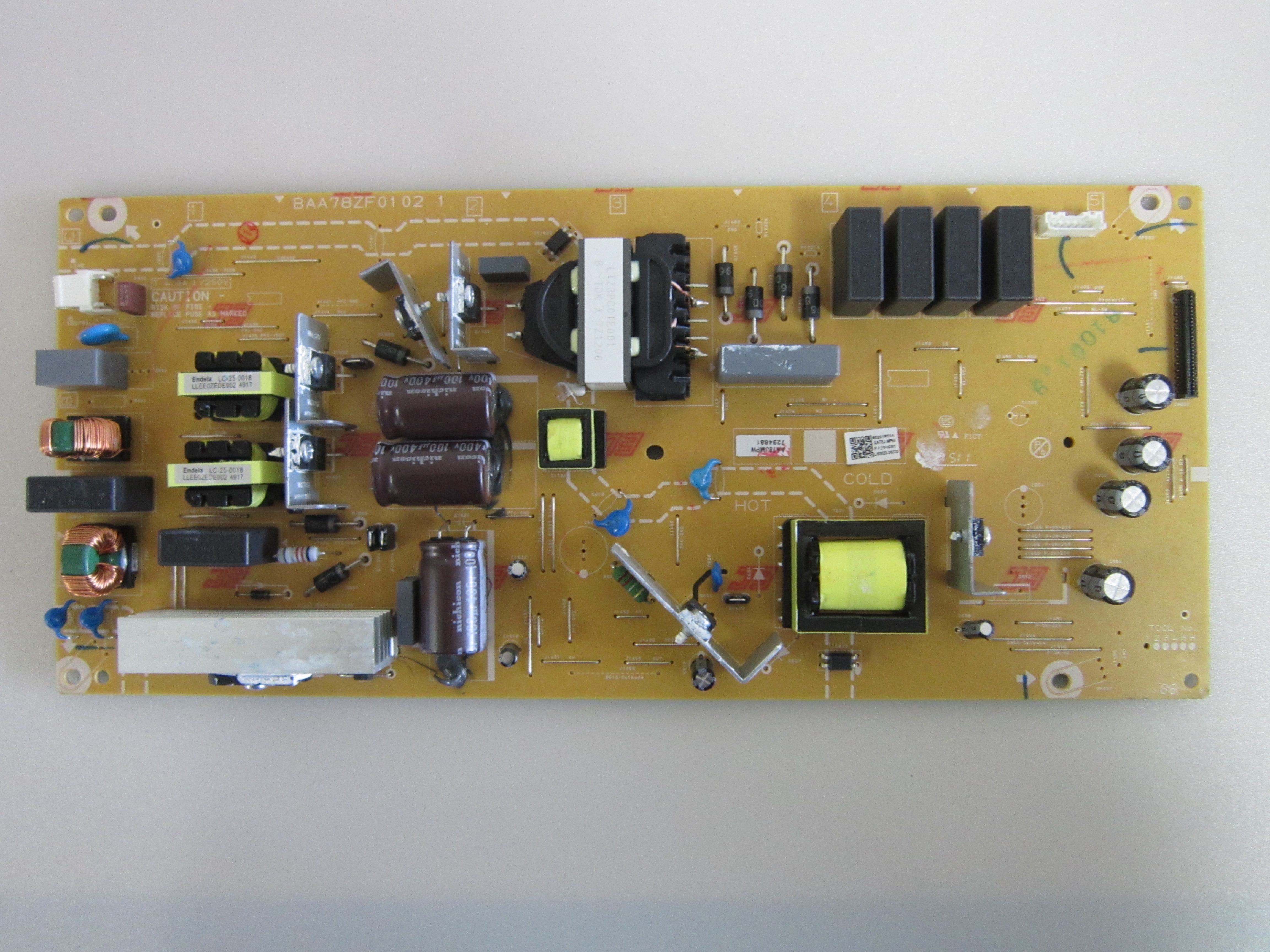 Philips 65PFL5604/F7 65PFL5603/F7 Power Supply (BAA78ZF0102 1) AB780MPW
