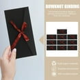 thumbnail image 4 of Kraft Paper Envelopes Black Bowknot Binding For Wedding Invitations 10Set 8.7X4.3X0.4In, 4 of 9