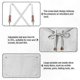 thumbnail image 3 of White Canvas Apron with Adjustable Straps, Cross-Back Design, and Three Pockets for Cooking and Baking, 3 of 5