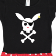thumbnail image 3 of Inktastic Cute Easter Pirate Bunny with Eyepatch and Earring Gift Toddler Girl Dress, 3 of 4